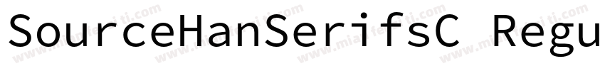 SourceHanSerifsC RegularFelixTitlin字体转换